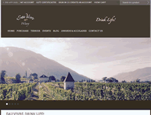 Tablet Screenshot of eauvivrewinery.ca